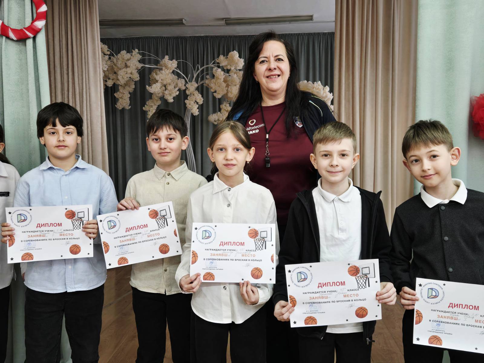 Турнир по броскам в кольцо среди учащихся начальной школы
